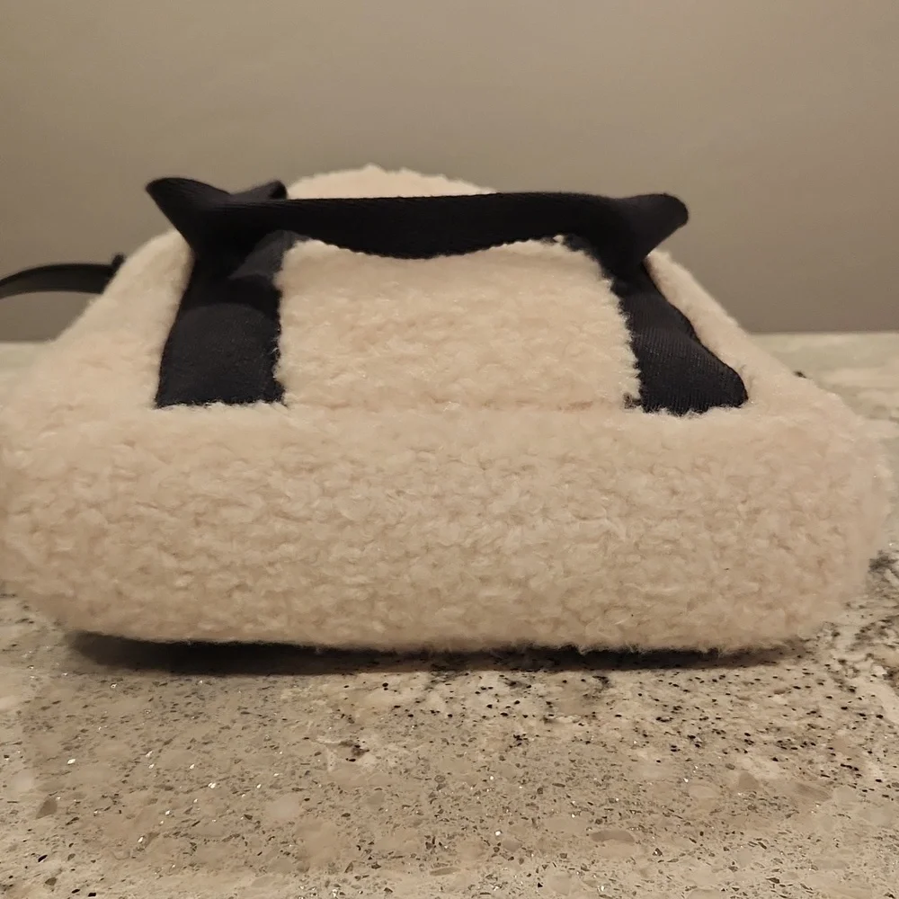 Chloe Teddy Cream and Naxy Fleece Handbag